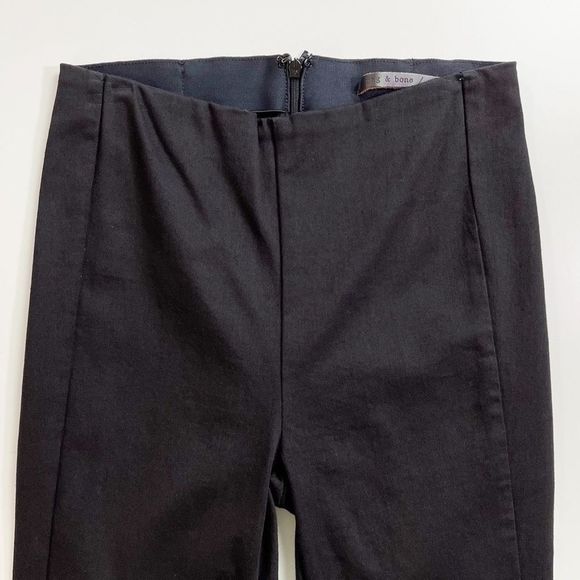 Rag & Bone Simone Ankle Pant High Rise Stretch Black 6 - Picture 3 of 7